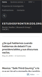 Mobile Screenshot of estudiosfronterizos.org